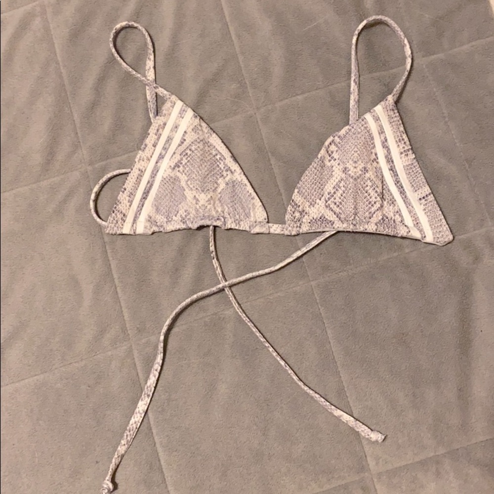 Frankie’s Bikinis Snake Print Top